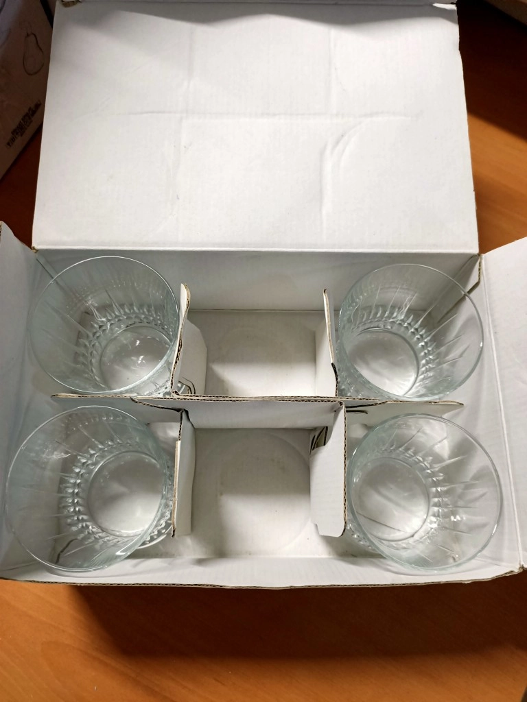 4 Adet Kesme Su Bardağı
