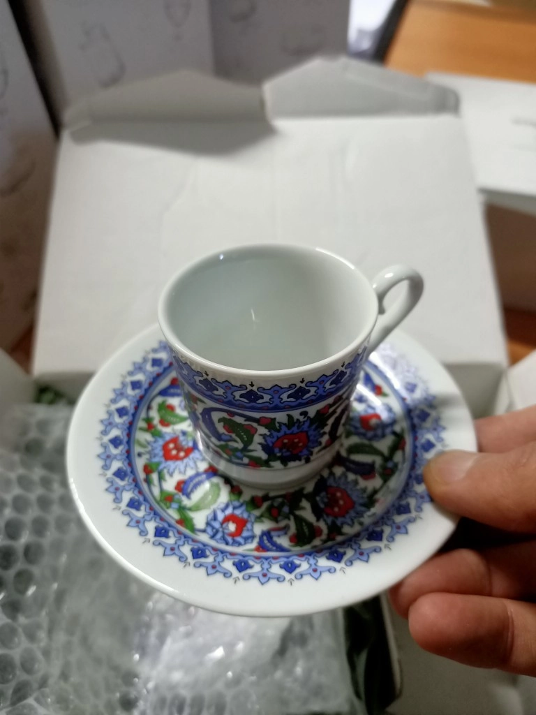 2 Kişilik Porselen Kahve Fincan Takımı