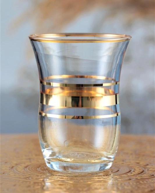 6 Kişilik Paşabahçe Altın Yaldızlı (pby) Bardak Seti - Cihangir