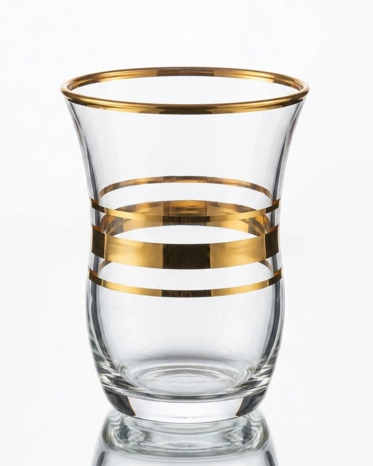 6 Kişilik Paşabahçe Altın Yaldızlı (pby) Bardak Seti - Cihangir