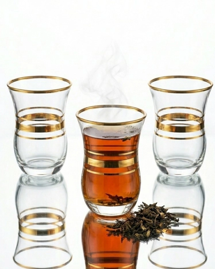 6 Kişilik Paşabahçe Altın Yaldızlı (pby) Bardak Seti - Cihangir