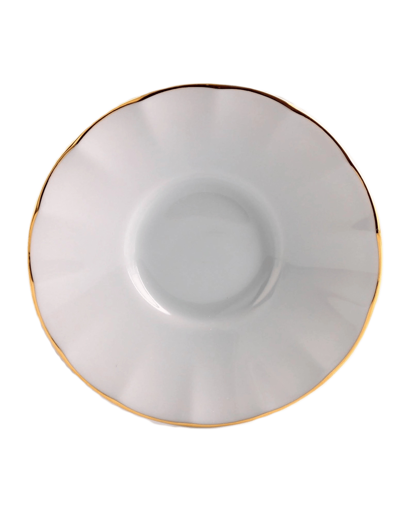 6 Kişilik Porland Porselen Ergonomi Çay Tabağı - İnci Gold