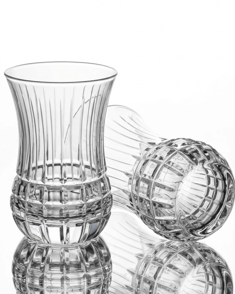 6 lı Klasik Boy Çay Bardağı Takımı- MedCezir Dekor