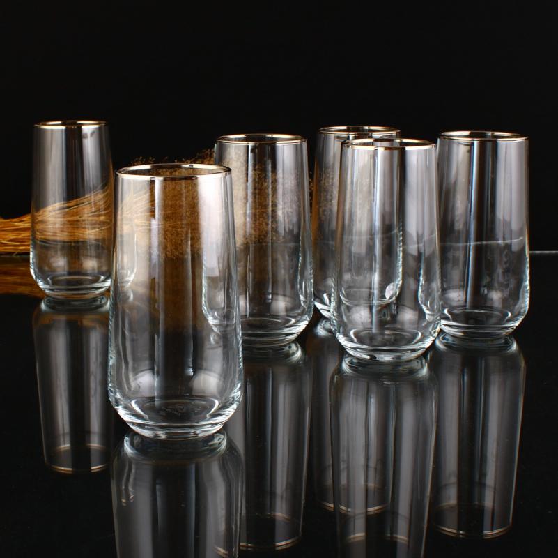6’lı Meşrubat Bardağı 420015 - Duru Allegra Platin