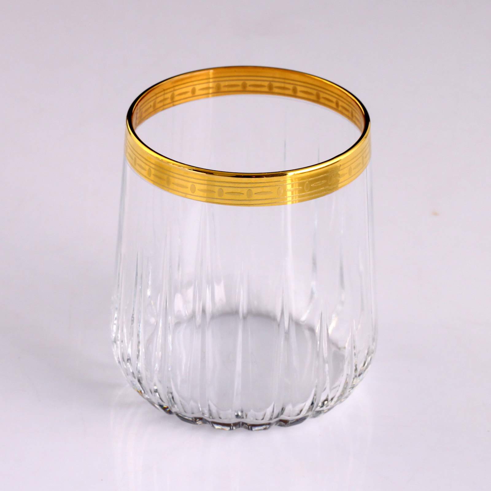 6’lı Su Bardağı Takımı - 7610 Desen Altın