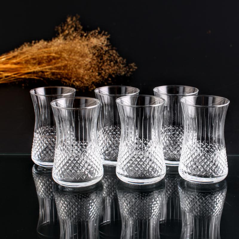 6 lı Çay Bardağı Takımı- Prestij Dekor Heybeli