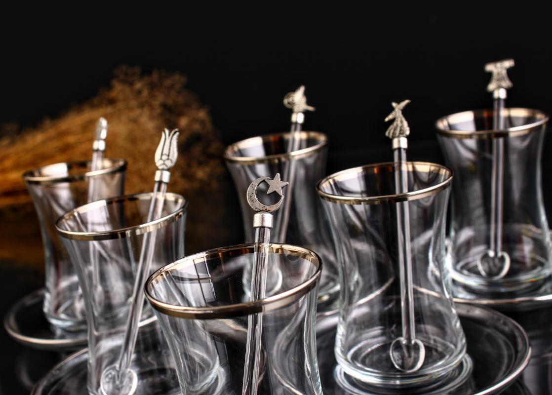 18 Parça Çay Takımı - Safir Platin