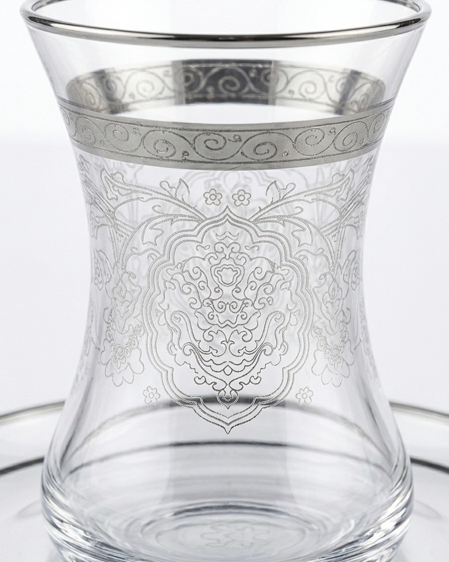 12 Parça Çay Takımı - Rumeysa Platin