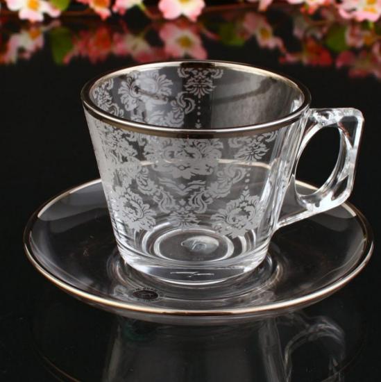 12 Parça Çay Fincan Takımı - Helena Platin