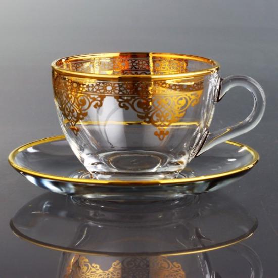 12 Parça Çay Fincan Takımı - Nida Altın