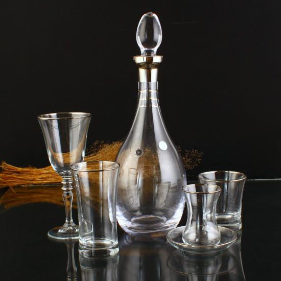 61 Parça Set - Duru Azur Platin -12 Kişilik