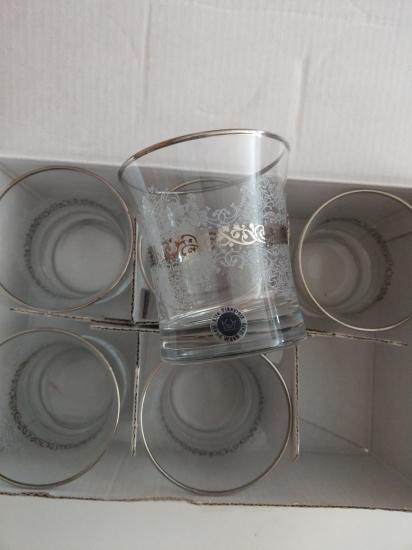 6 adet Su Bardağı Yaldızlı, 9 cm, 240 cc