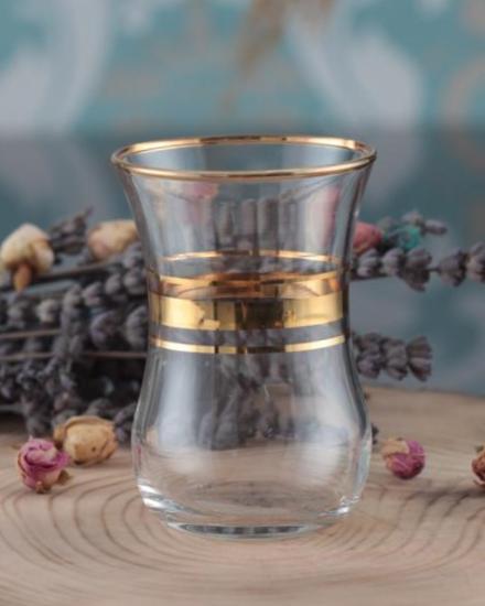 6 Kişilik Paşabahçe Altın Yaldızlı Bardak Seti - Üsküdar