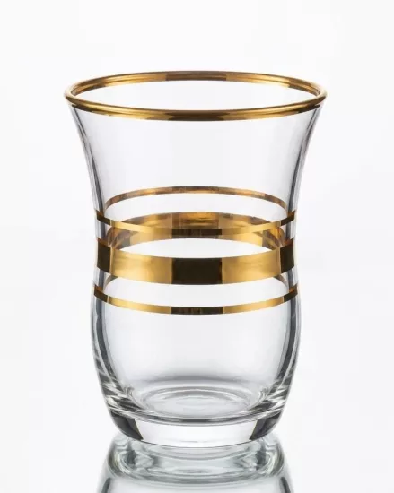 6 Kişilik Paşabahçe Altın Yaldızlı Bardak Seti - Cihangir