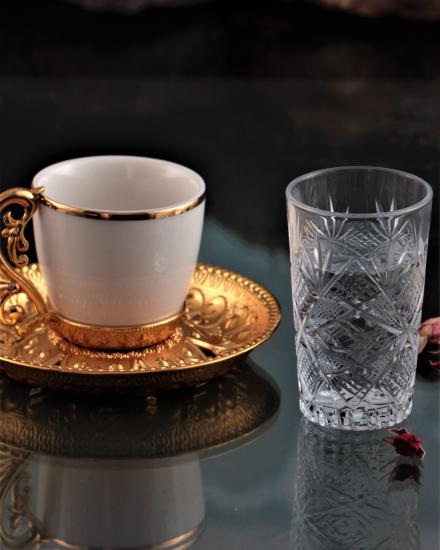 6’lı Kahve Yanı Su Bardağı Takımı - Göz Dekor