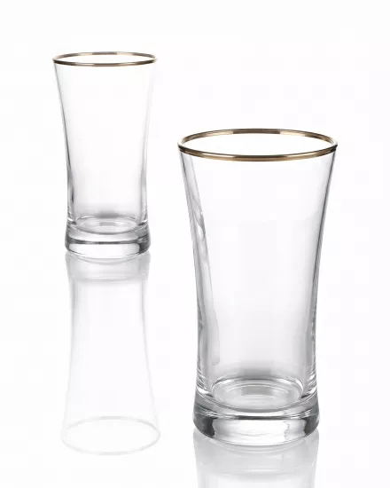 6’lı Meşrubat Bardağı - Duru Azur Platin