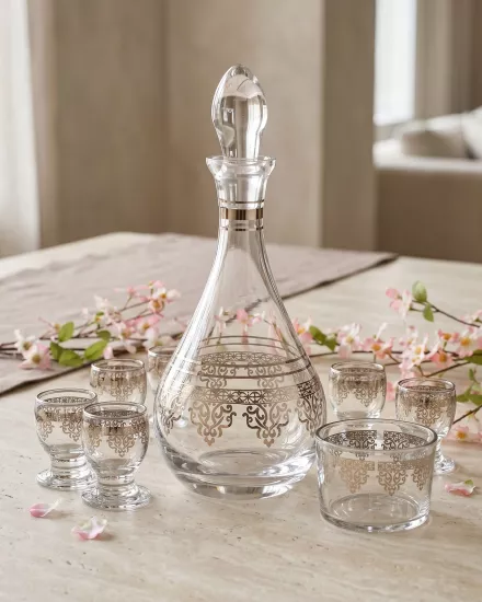 8 Parça Zemzem Takımı - Merve Platin