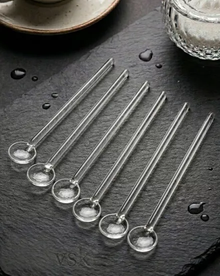 Sade Cam Çay Kaşığı  - 12 Kişilik