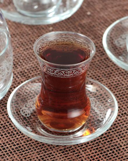 13 Parça Çay Seti - Gravür Desen - İnci 