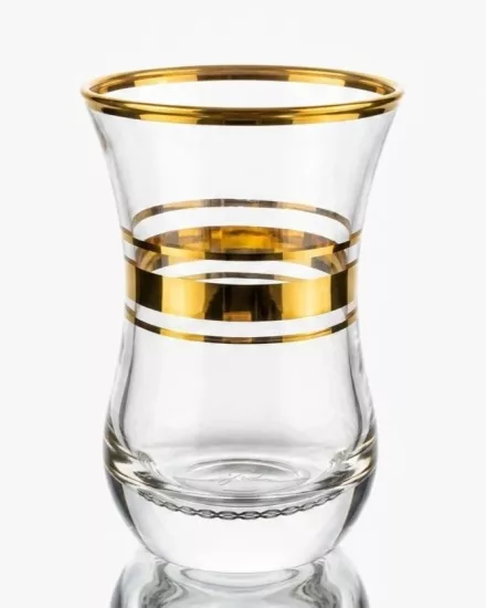 6 Kişilik Paşabahçe Altın Yaldızlı (pby) Bardak Seti - Saray