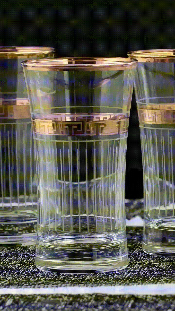 6’lı Meşrubat Bardağı 420055 - Versa Gold