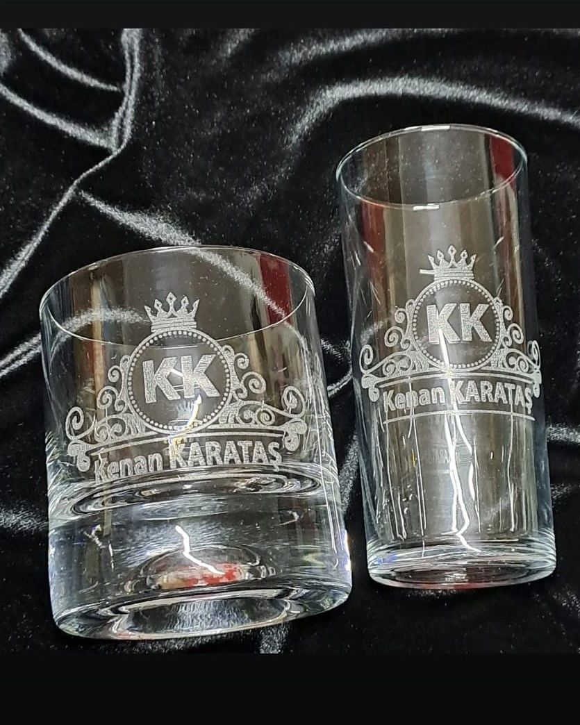 2 Li Bardak Seti - İsme Özel